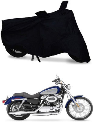 DeepShakshi AUTOMOTIVE Waterproof Two Wheeler Cover for Harley Davidson(XL 1200, Black)