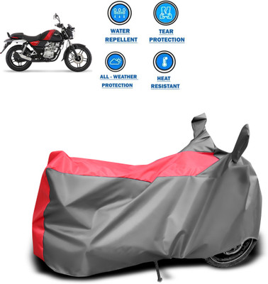 DeepShakshi AUTOMOTIVE Waterproof Two Wheeler Cover for Bajaj(V15, Red, Grey)