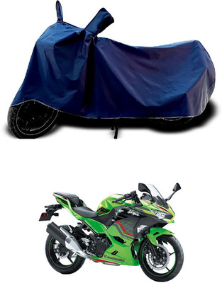 NIRUJI TRADERS Waterproof Two Wheeler Cover for Kawasaki(Ninja 400 BS6, Blue)
