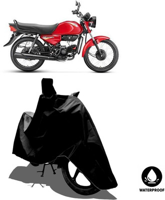Amexride Waterproof Two Wheeler Cover for Hero(HF Dawn BS6, Black)