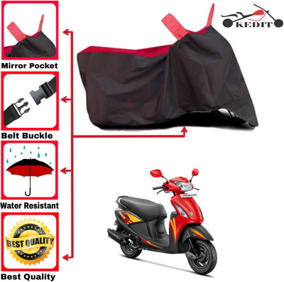 AASHTIK MART Two Wheeler Cover for Hero(MotoCorp Pleasure Plus, Red, Black)