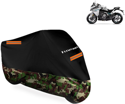 Horseyaart Waterproof Two Wheeler Cover for CFMoto(650GT BS6, Multicolor)