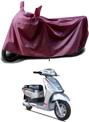 APNEK Waterproof Two Wheeler Cover for Hero Electric(Electric NYX e5 BS6, Maroon)