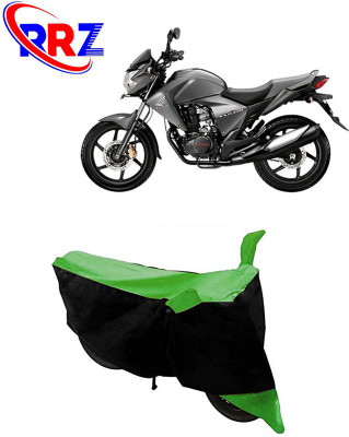 RRZ Waterproof Two Wheeler Cover for Honda(Dazzler, Black, Green)