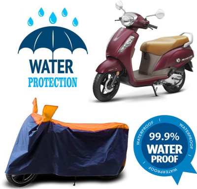 RTS COLLECTIONS Waterproof Two Wheeler Cover for Suzuki(Access, Multicolor)