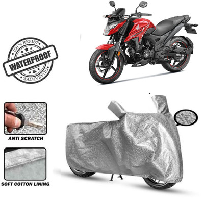 Autoinnovation Waterproof Two Wheeler Cover for Honda(X-Blade, Silver)