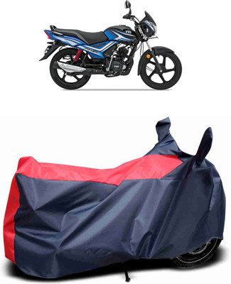 MMSSTAR Waterproof Two Wheeler Cover for TVS(Star City, Red, Blue)