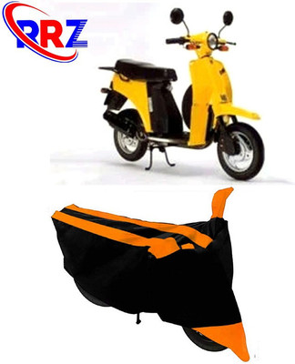 RRZ Waterproof Two Wheeler Cover for Bajaj(Sunny, Black, Orange)