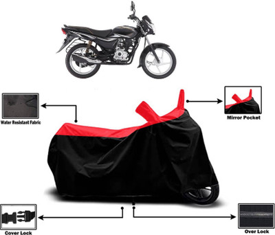KEDIT Two Wheeler Cover for Bajaj(ComforTec, Red)
