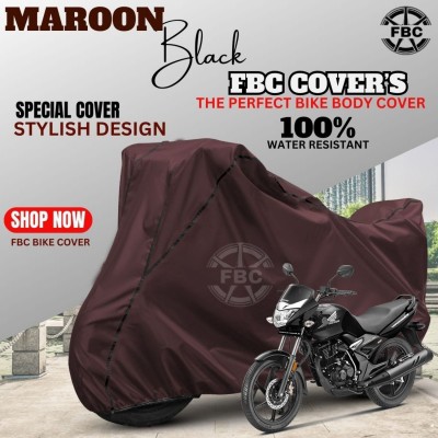 FBC Waterproof Two Wheeler Cover for Honda(Unicorn, Maroon)