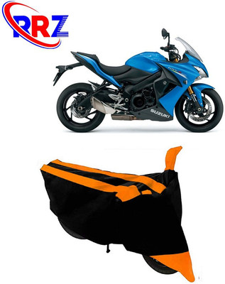 RRZ Waterproof Two Wheeler Cover for Suzuki(GSX S1000, Black, Orange)