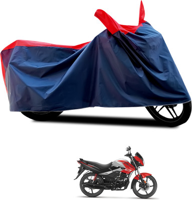 PAGORA Waterproof Two Wheeler Cover for Hero(Passion Pro, Black, Red)