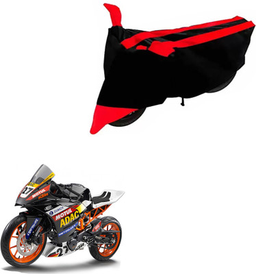 DeepShakshi AUTOMOTIVE Two Wheeler Cover for KTM(RC 390, Black, Red)