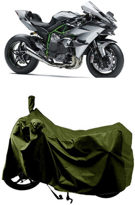 SUGASHRI Waterproof Two Wheeler Cover for Kawasaki(Ninja H2R, Green)