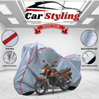 Car Styling Waterproof Two Wheeler Cover for Honda(Livo, Silver, Red)