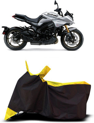 VESMEI Two Wheeler Cover for Suzuki(Katana BS6, Yellow)