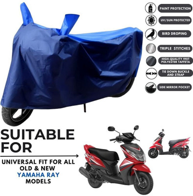 MADAFIYA Two Wheeler Cover for Yamaha(Ray Z, Blue, Blue)