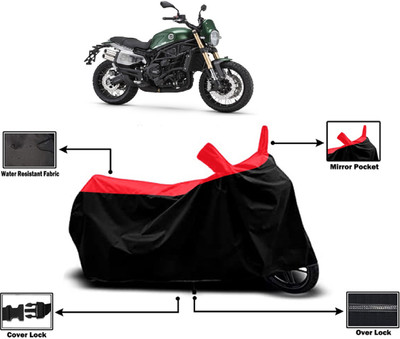 Amexride Two Wheeler Cover for Benelli(Leoncino 800, Red)