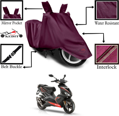 KEDIT Two Wheeler Cover for Aprilia(SR 150, Maroon)