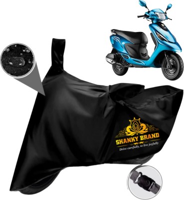 ShankyBrand Two Wheeler Cover for TVS, Universal For Bike(Scooty Zest 110 BS6, Black)