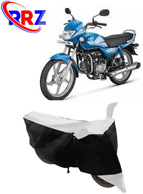 RRZ Waterproof Two Wheeler Cover for Hero(HF Deluxe, Black, White)