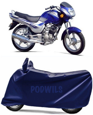 PODWILS Two Wheeler Cover for TVS(Victor GLX, Blue)
