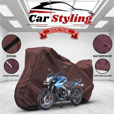 Car Styling Waterproof Two Wheeler Cover for Bajaj(Pulsar NS 200, Maroon)