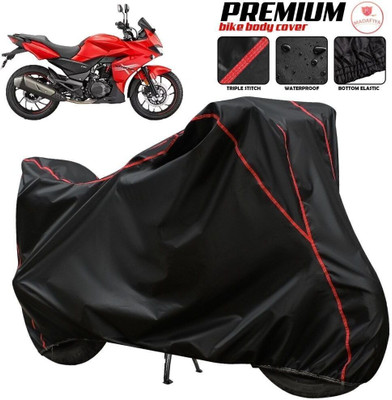 DeepShakshi AUTOMOTIVE Two Wheeler Cover for Hero(Xtreme 200S, Black, Red)