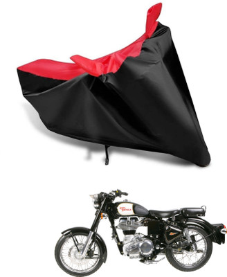 KEDIT Two Wheeler Cover for Royal Enfield(Bullet 500, Red, Black)