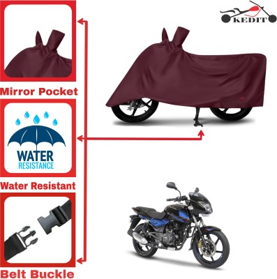 KEDIT Two Wheeler Cover for Bajaj(Pulsar 150 DTS-i, Maroon)