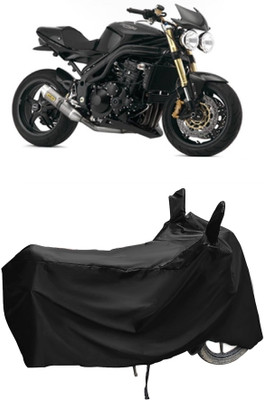Autoprime Two Wheeler Cover for Triumph(Speed Triple ABS, Black)