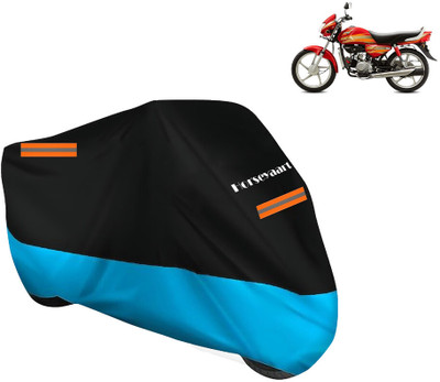 Horseyaart Waterproof Two Wheeler Cover for Hero(HF Deluxe, Blue)