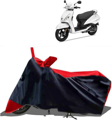 MMSSTAR Waterproof Two Wheeler Cover for TVS(Jupiter 125, Red, Black)