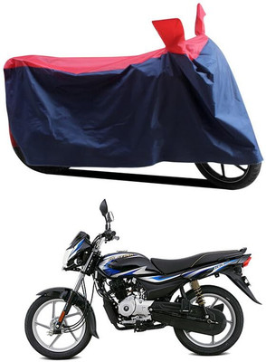 AASHTIK MART Two Wheeler Cover for Bajaj(Platina 100, Red, Blue)