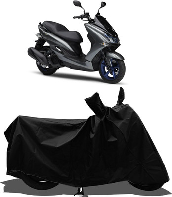 Tricway Waterproof Two Wheeler Cover for Yamaha(Majesty S 155 maxi BS6, Black)