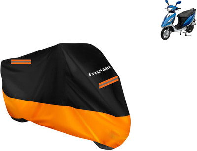Horseyaart Waterproof Two Wheeler Cover for TVS(Scooty Streak, Orange)