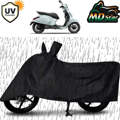MWBB Two Wheeler Cover for Vespa(Apache RTR 310 BS6, Black)
