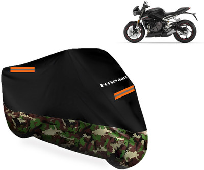 Horseyaart Waterproof Two Wheeler Cover for Triumph(Street Triple, Multicolor)