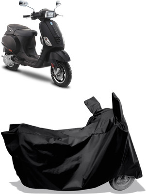 Amexride Two Wheeler Cover for Piaggio(Vespa SXL 125, Black)