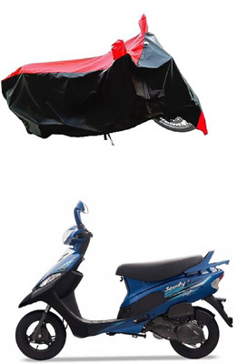 VESMEI Two Wheeler Cover for TVS(Pep+ BS6, Red)