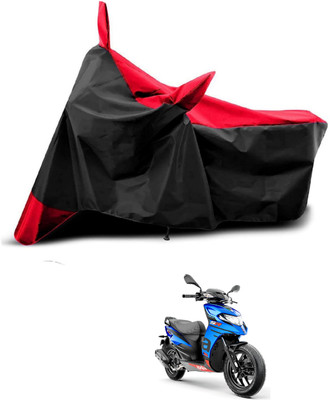 KEDIT Two Wheeler Cover for Ampere(SR 125, Red, Black)