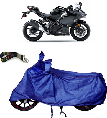 UKIGAL Waterproof Two Wheeler Cover for Kawasaki(Ninja 400, Blue)