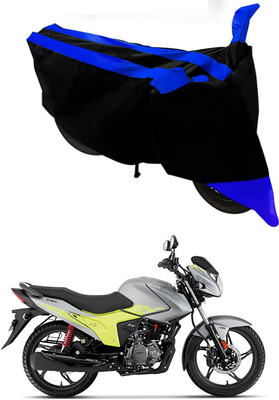 MMSSTAR Waterproof Two Wheeler Cover for Hero(Glamour Blaze, Blue, Black)