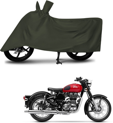 DeepShakshi AUTOMOTIVE Waterproof Two Wheeler Cover for Royal Enfield(350, Green)