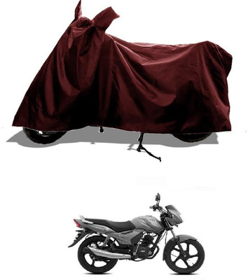 KEDIT Two Wheeler Cover for TVS(Sport, Maroon)