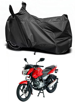 Auto Hub Waterproof Two Wheeler Cover for Bajaj(Pulsar 135 LS DTS-i, Black)