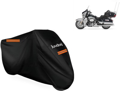 Juvdoxj Waterproof Two Wheeler Cover for Harley Davidson(Electra Delux, Black)