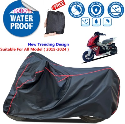 AutoGalaxy Waterproof Two Wheeler Cover for TVS(Creon BS6, Black)