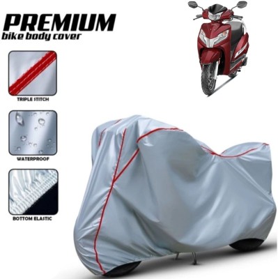 Shiv Kanha Waterproof Two Wheeler Cover for Honda(Activa 125, Silver, Red)