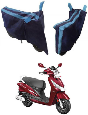 Mdstar Waterproof Two Wheeler Cover for Hero(Destini 125, Blue)
